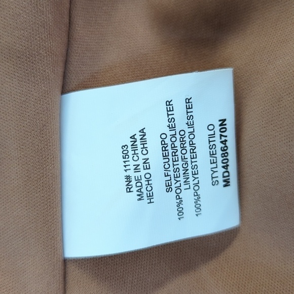 Love and Piece Floral Maxi Dress Tan Green M retro summer ruffle bohemian party - Picture 8 of 9